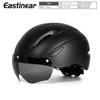 Multi-Color Cycling Helmet With Integrated Goggles Adults Mountain Bike Road Use Unisex EPS Half