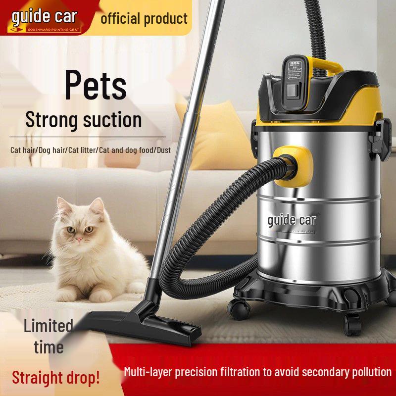 Versatile Industrial & Household Vacuum Cleaner: Powerful Suction, Wet/Dry Use for Cars & Initial Cleaning