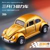 Beetle Simulation Retro Classic Car Alloy Car Model Three-door Pull-back Toy Car Ornaments