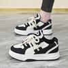 Platform White Shoes Women's 2025 New Height-increasing Versatile Casual Board Shoes Niche Retro Contrasting Sports Dad Trendy Shoes