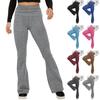 Широкие брюки для женщин, брюки для йоги, спортивные штаны с высокой талией и карманами, эластичные брюки, удобные спортивные спортивные штаны для тренировок