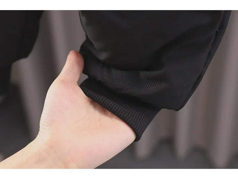 2024 Детские зимние хлопковые бархатные теплые брюки с тиснением в виде мультфильмов