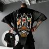 Футболка с принтом персонажей One Piece Луффи, Зоро и Санджи, с коротким рукавом, уличный повседневный хлопковый топ в стиле Y2K