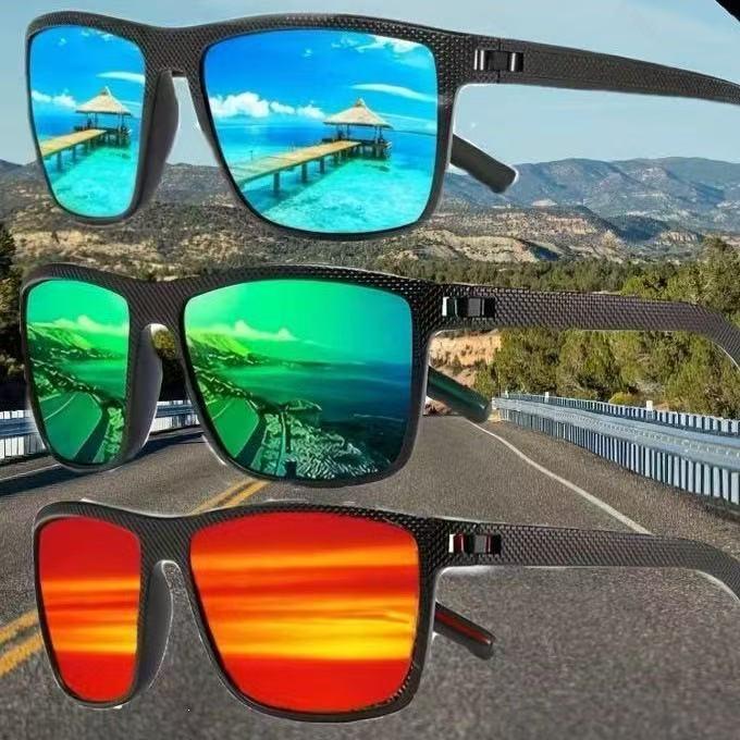 Iridescent Men's Polarized Cycling Sunglasses – Fashionable, Outdoor Sports Sun Protection