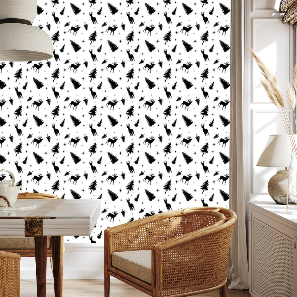 Christmas wallpaper white, light gray and gray 50x1000