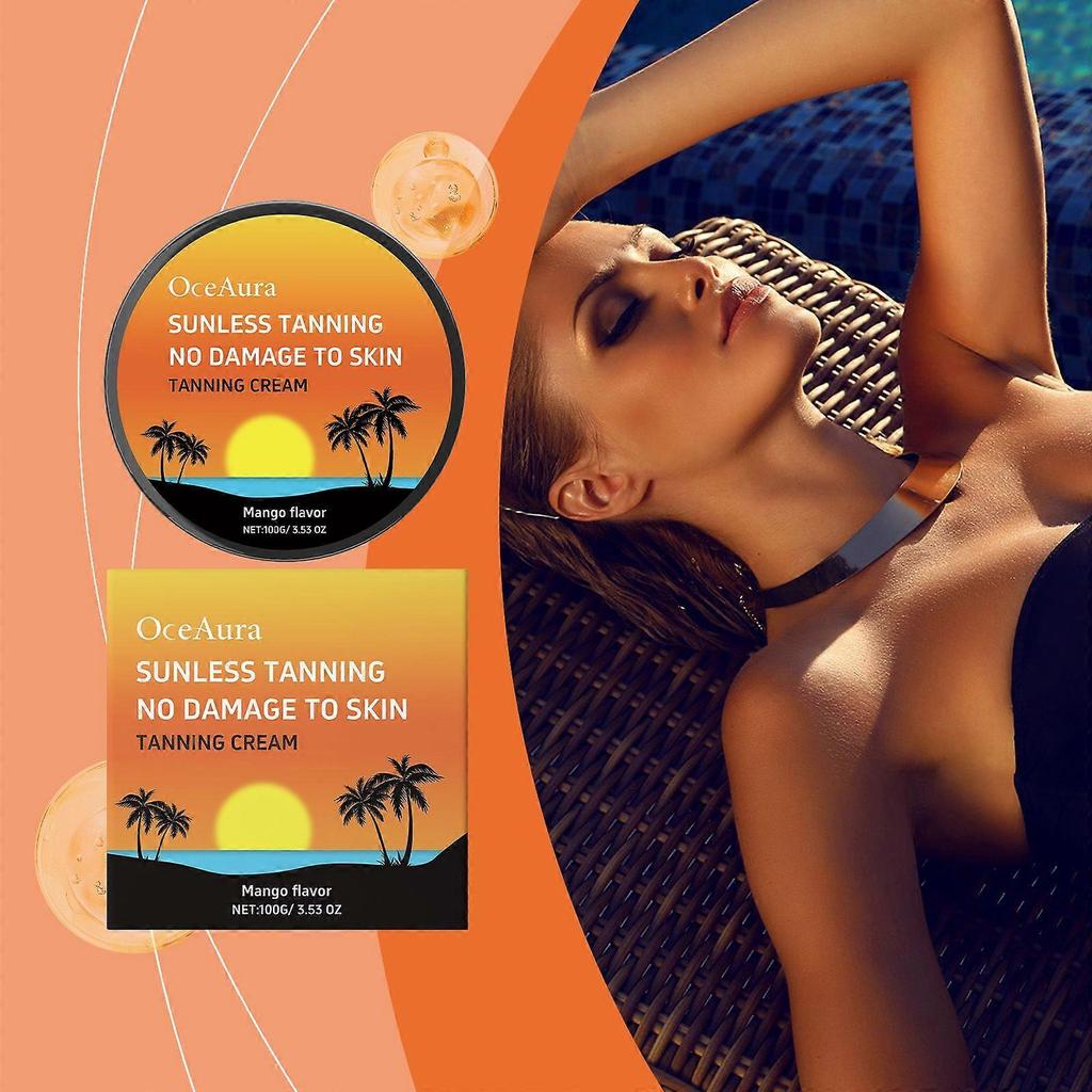 Oceaura Mango Blackening Body Cream, With A Gentle Plant Formula, Naturally Wheat-Colored, Long-Lasting Moisturizing Without Stickiness