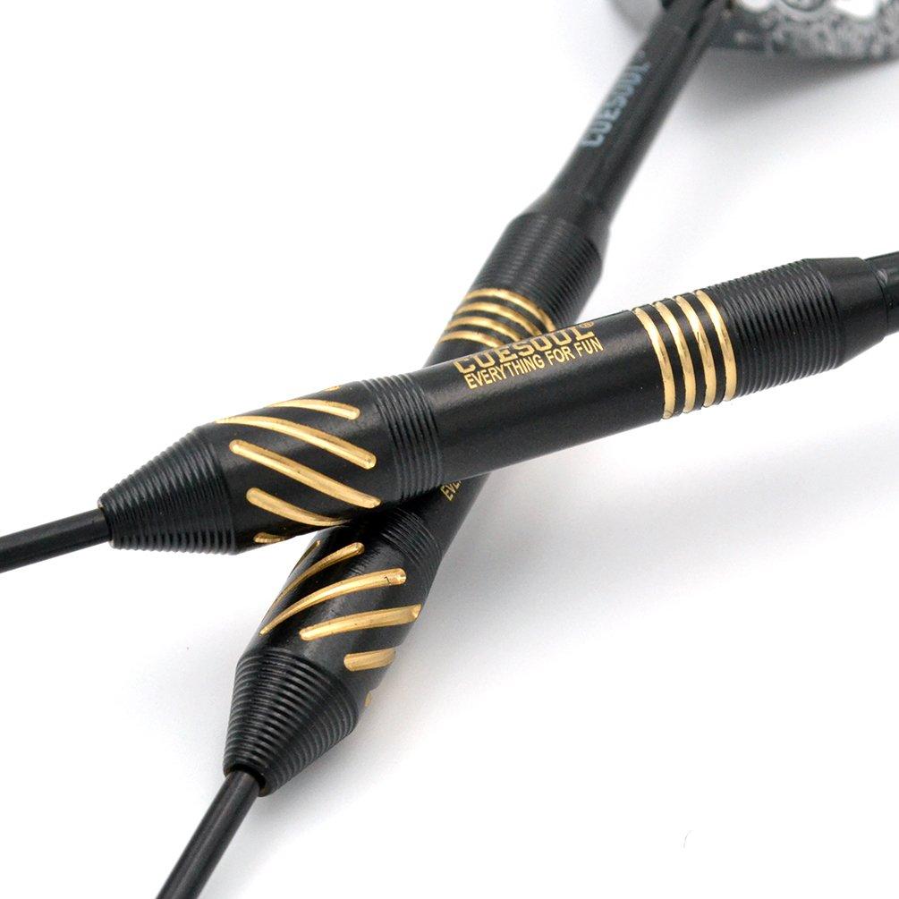 CUESOUL Black Scorpion 24 г Стальной наконечник Латунный набор дротиков - Упаковка 6 шт.(CSBS-F3204)