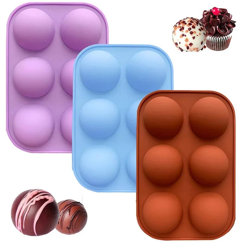 3D Round Half Sphere Silicone Mold for Cake DIY Baking Chocolate Eco-Friendly Cake Mold