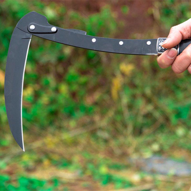 Складная нержавеющая стальная садовая серп Columbia для травы и сельского хозяйства