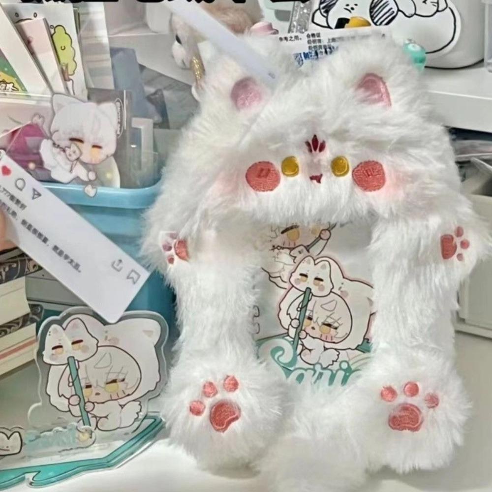 Милый плюшевый чехол для фотокарточки, милый чехол для автобусной двери, модная сумка-брелок, подарок на день рождения