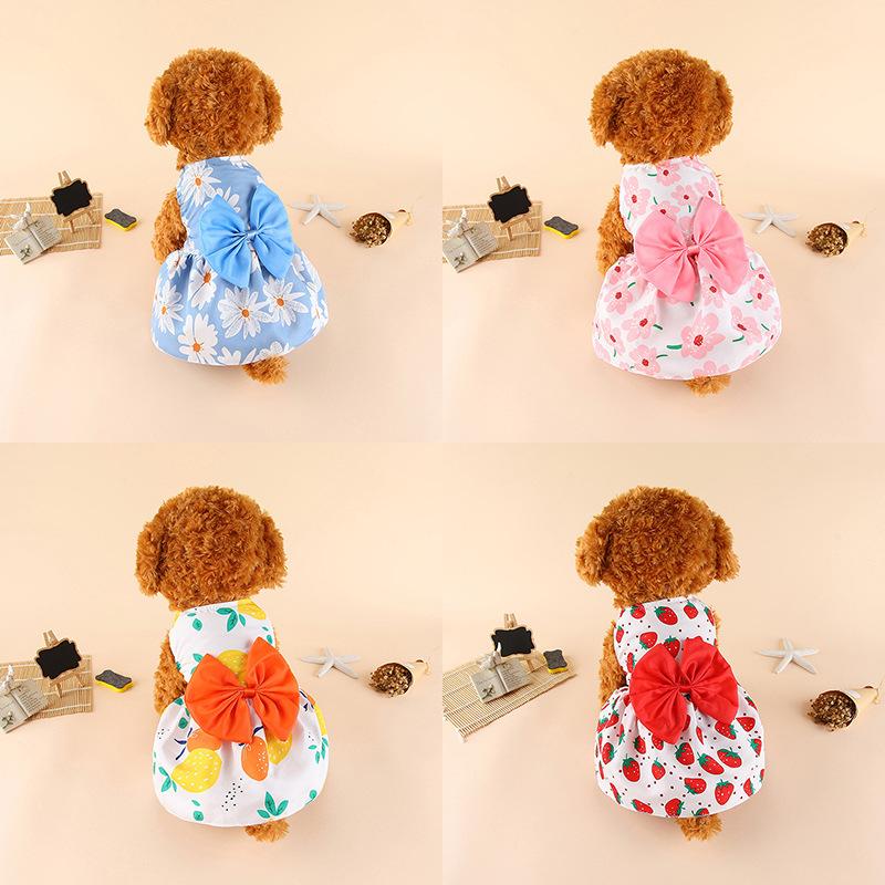Spring/Summer Pet Clothing Pet Skirt Dog Clothing Dog Skirt Cute Princess Pet Skirt Cat Skirt