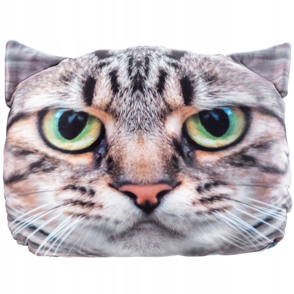 KADAX Pillow Pattern with Cat Print Mascot 30x45 Cm