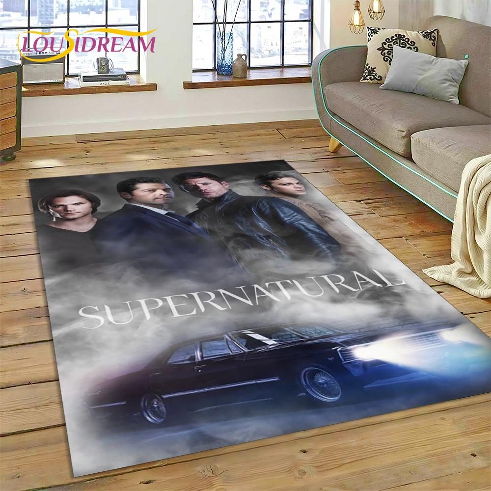 SPN Последний Сверхъестественное Дин Сэм 3D Ковер для Гостиной Спальни Домашний Декор, Нескользящий Коврик для Пола Декорация для Дивана Придверный Коврик
