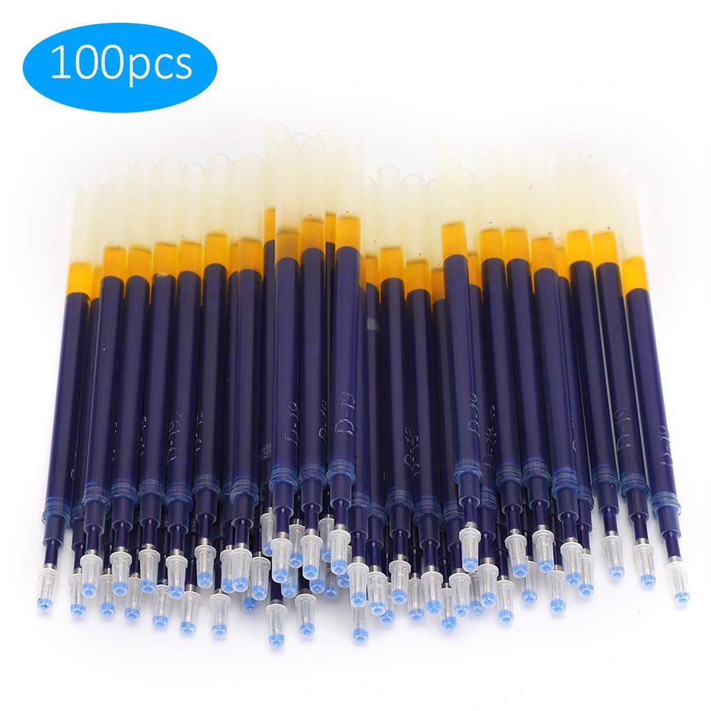 100PCs Fabric Marker Pen Refill Clothing Accessory Tailor Tools for High Temperature FadeBlue