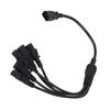 UPS PDU C14 To 5 X C13 Power Adapter Cable Male To Female 10A 250V Y Splitter Power Adapter Cable 1.6ft