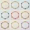 Elegant Flower Rhinestone Bracelet Shiny Zircon Hand Chain Stackable Leaves Wrist Jewelry  Party