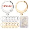 1 Box 18/48/90Pcs Earring Findings Kit Leverback Earring Hooks Hypoallergenic Huggie Lever Back Ear Wires for Jewelry Making Kit