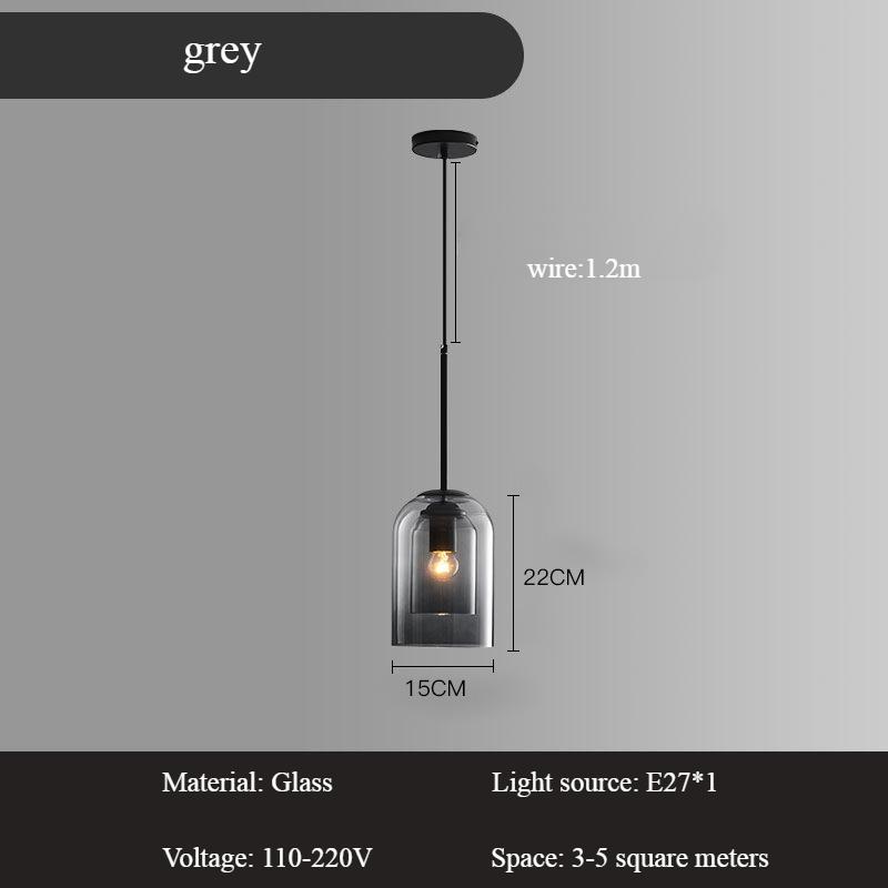 Скандинавский современный ресторанный дизайнерский стеклянный подвесной светильник для спальни, гостиной, кабинета, светодиодной люстры Atmosphere E27 Luster
