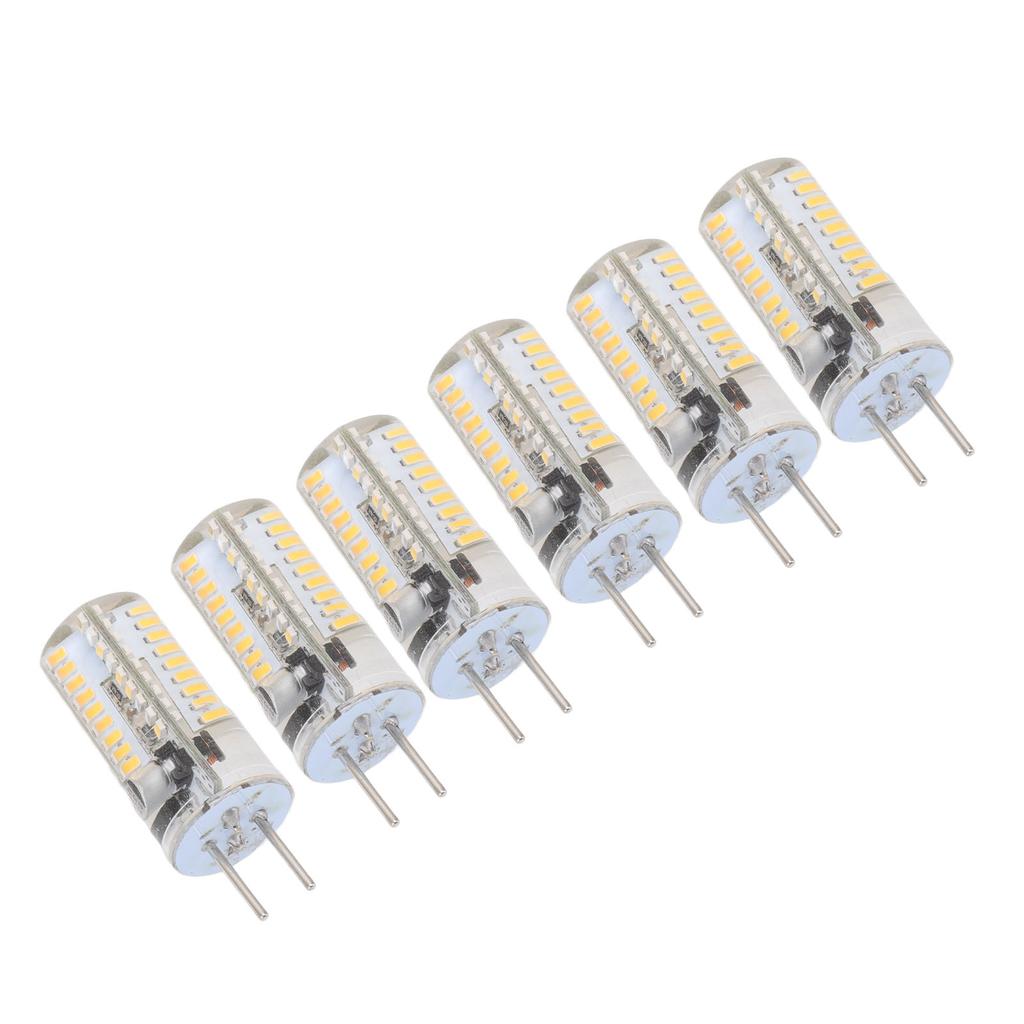 6 шт. светодиодных ламп GY6.35 5 Вт AC 12 В теплый белый 2700–3000 К белый 6000–6500 К 500 лм 72 светодиода