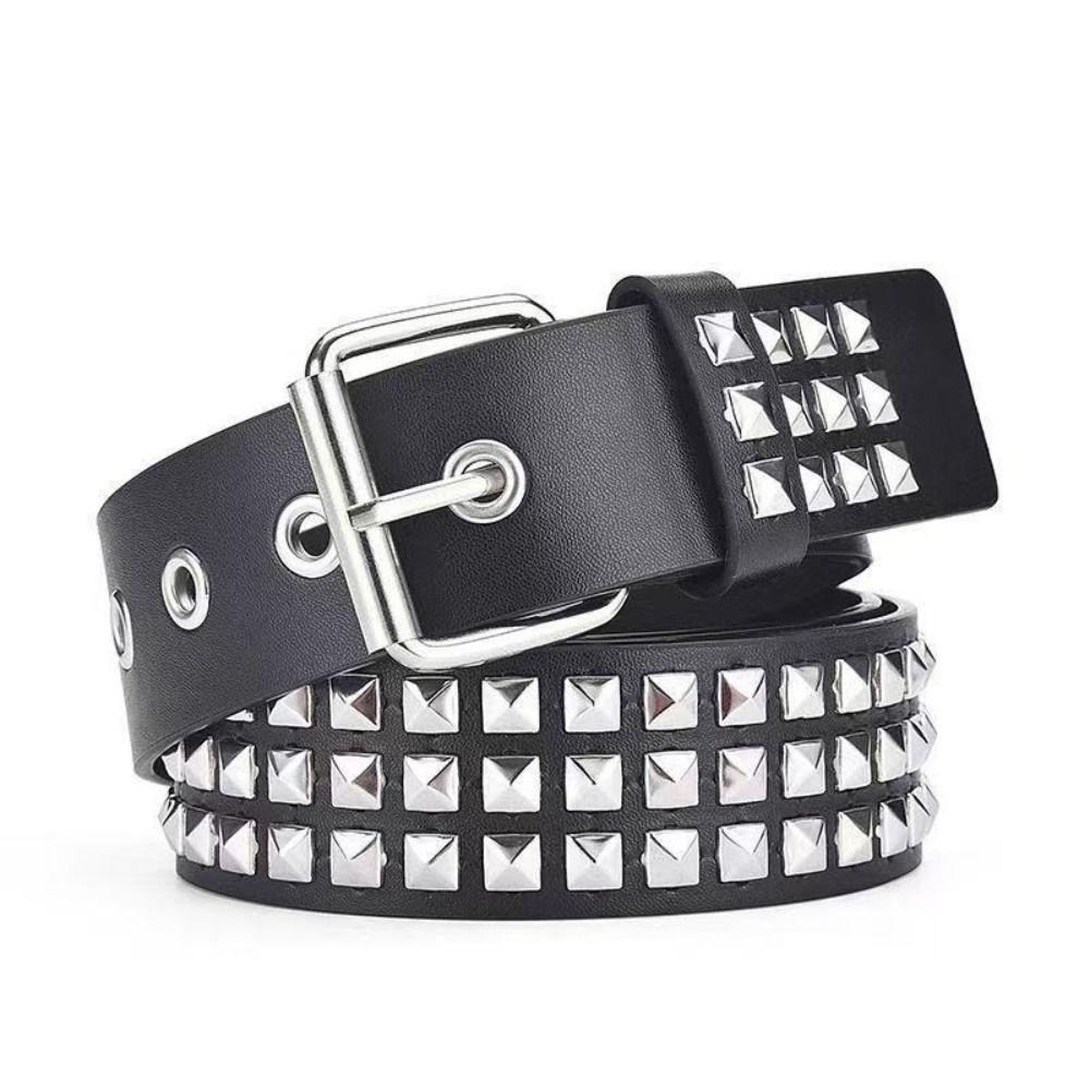 Retro Rivet Belt Punk Nightclub Rock Style Belt Trend Jeans Belt  Fashion Decoration