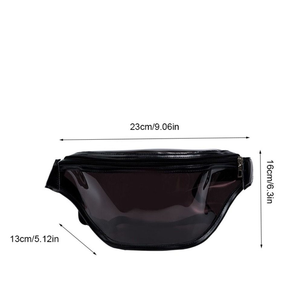 Chinese Style Pvc Chest Bag Waterproof Transparent Pack Elegant Transparent Waist Bag Female/Girls