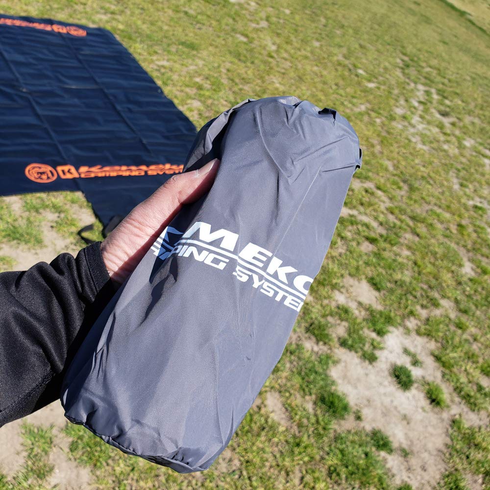 Подушка KEMEKO Интегрированного Типа Двойной Клапан Надувной Воздушный Кровать Кемпинг Аварийный Воздушный Кровать (оранжевый)