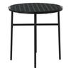 3 Piece Outdoor Dining Set Poly Rattan Black