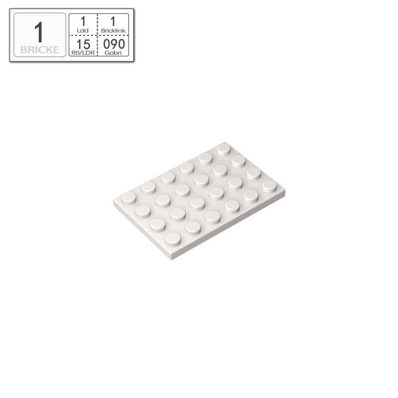 BRICKE Zhuan Ke 4x6 Plate Compatible with Lego MOC Building Blocks Puzzle Teaching Aids.