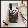 Супер милый прозрачный чехол для телефона с пандой для Huawei Honor 20 10 9 8A 7 5T X Pro Lite 5G черный чехол Etui Hoesjes комикс модный дизайн