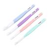 4pcs Ergonomic Handle Crochet Hook Set ABS TPR Handle Chunky Yarn Hooks  For Rug Weaving