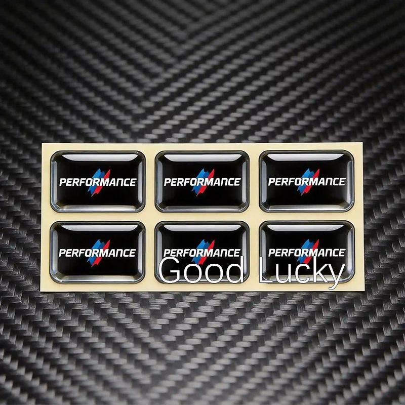 Custom 4Pcs Car Steering Wheel Emblem Badge Stickers Interior Styling For BMW F/G/E Series Motorcycle Modification