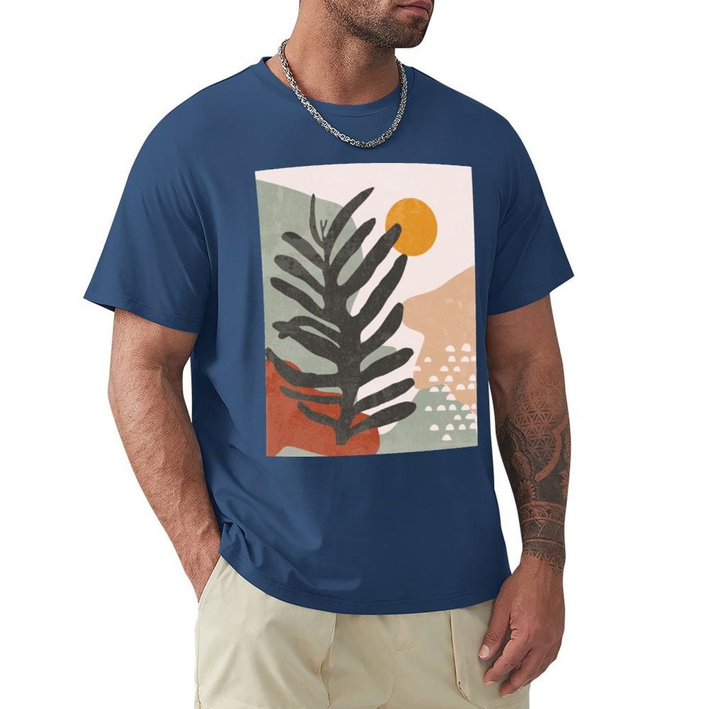 Абстрактная футболка Винтажная графическая футболка Хлопковые графические футболки Оверсайз Черная одежда для мужчин