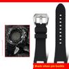 Легкий титановый ремешок Для часов Casio Protrek PRG-240 PRG-130Y PRW-1500 Металлический браслет с вогнутым креплением мужской Силиконовая резиновая лента