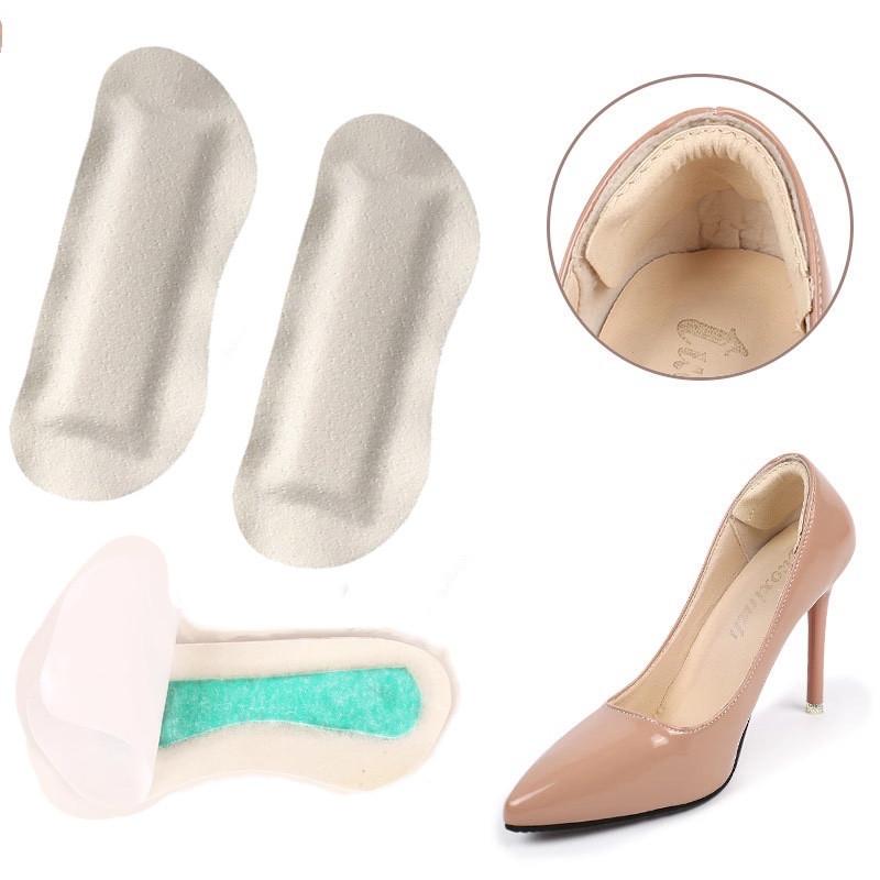 2/4Pcs Heel Pad Anti-Wear Foot Simulation Leather Heel Shoe Stickers Insoles Protection Pad