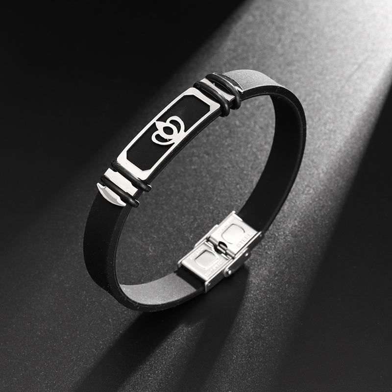 Готический титановый стальной браслет-манжета с застежкой для мужчин и женщин, крутые украшения для рук, простой черный браслет, праздничный подарок, аксессуары для браслета