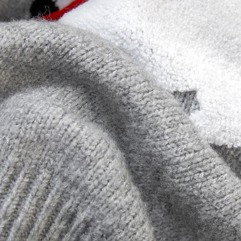 Women's Cartoon Lapel Long Sleeve Knit Pullover