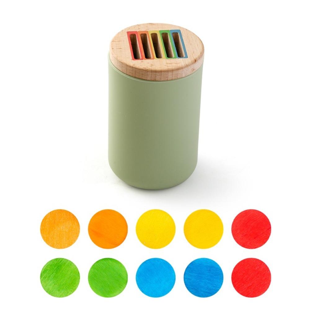 Montessori Shape and Color Sorting Toy Wooden Fine Motor Sensory Toy Kids Girls Boys