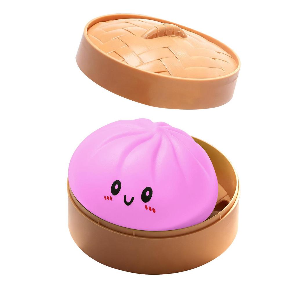 Cute Slow Rebound Baozi Stress Relief Squeeze Toy - Soft, Fun & Portable Office Ornament