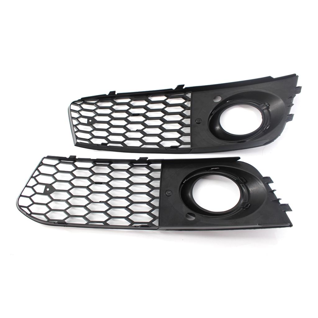 Honeycomb Hex Mesh Fog Light Open Vent Grill Intake Replacement forA4 B8 RS4 Style 09-12