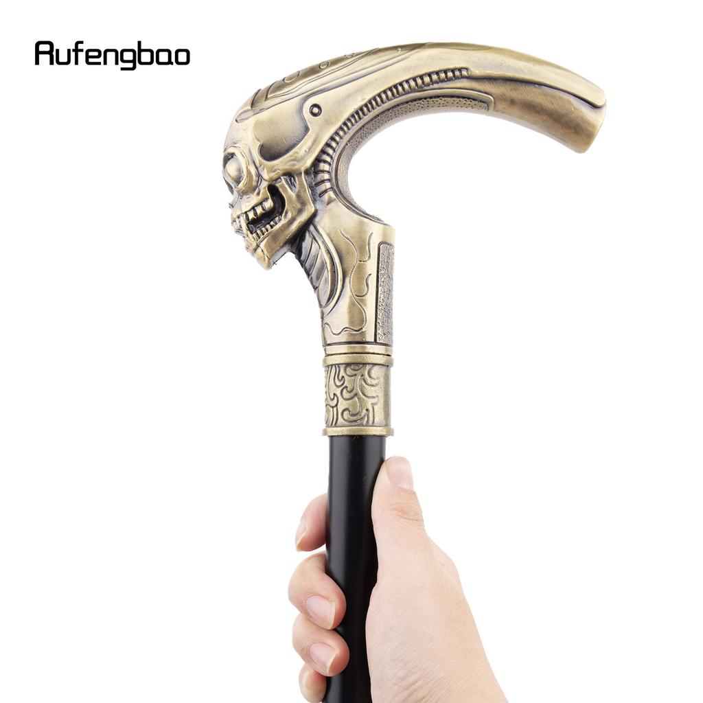 Медная длинная голова череп модная трость декоративная косплей винтажная вечеринка модная трость посох Хэллоуин 92 см