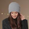 Новая женская зимняя шапка, модная декоративная шапка-бини, теплая зимняя шапка для женщин, повседневная уличная вязаная шапка