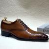 Модная мужская обувь в итальянском стиле, роскошные дерби из натуральной кожи, остроносые, ручной работы, формальные оксфорды на шнуровке, броги
