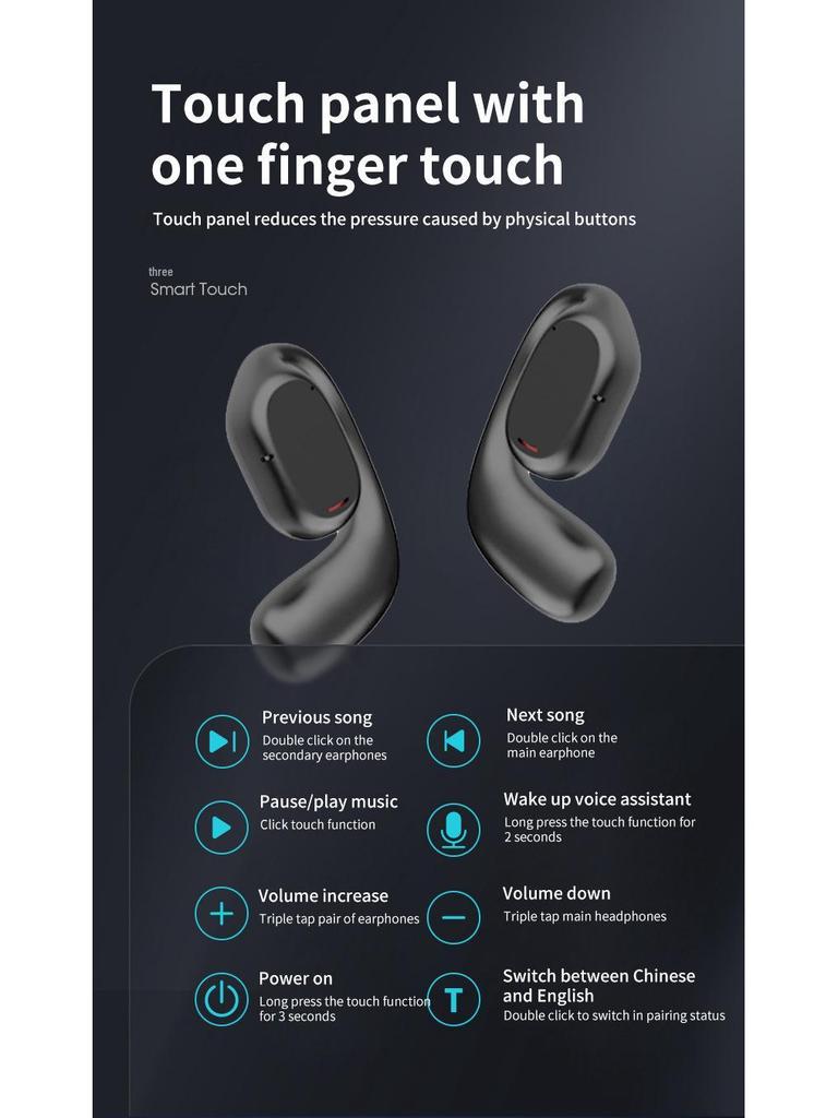 Bluetooth-наушники B66 с двусторонним переводом в реальном времени
