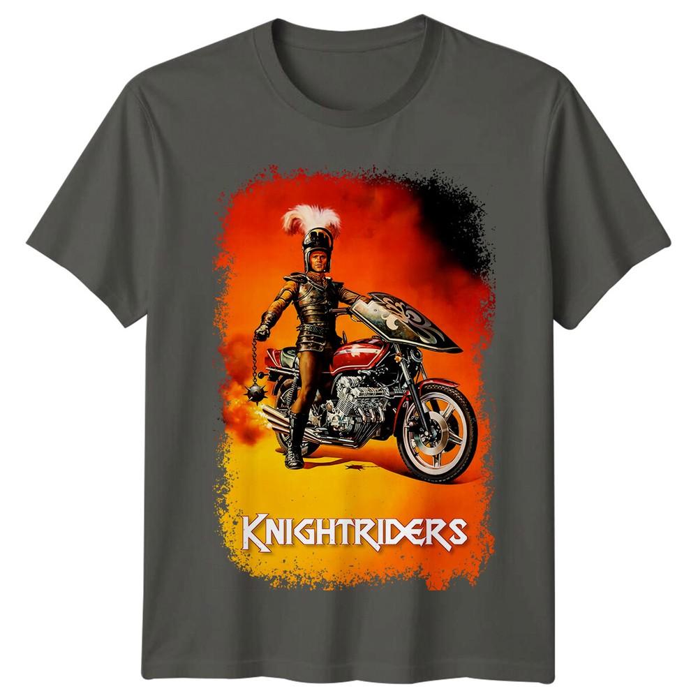 Knightriders 1981 Movie Poster Inspired Tshirt Retro 80s Tee Unisex
