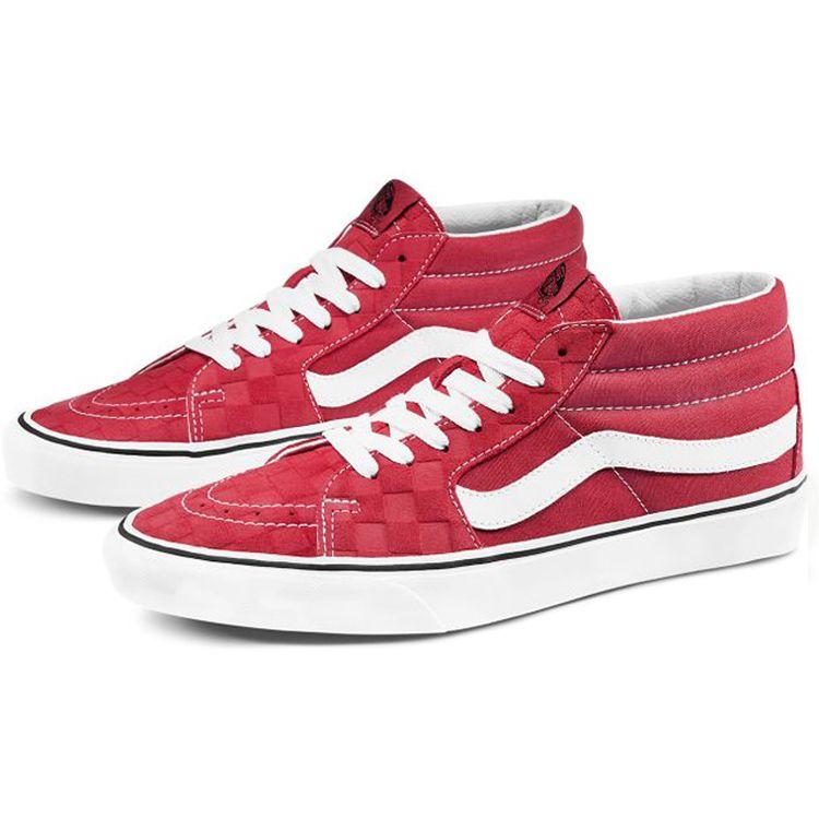 Vans Sk8 Mid Top Кеды для скейтборда Унисекс Красные VN0A3WM3WJ2