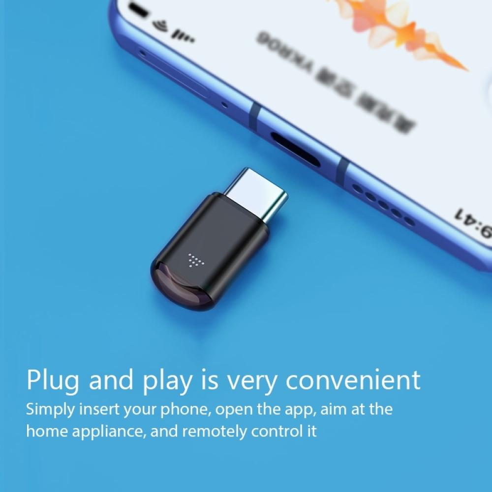 USB Type C Smart IR Remote Control Phone APP Mini Adapter Инфракрасный передатчик для iPhone Смартфон ТВ-приставка Кондиционер