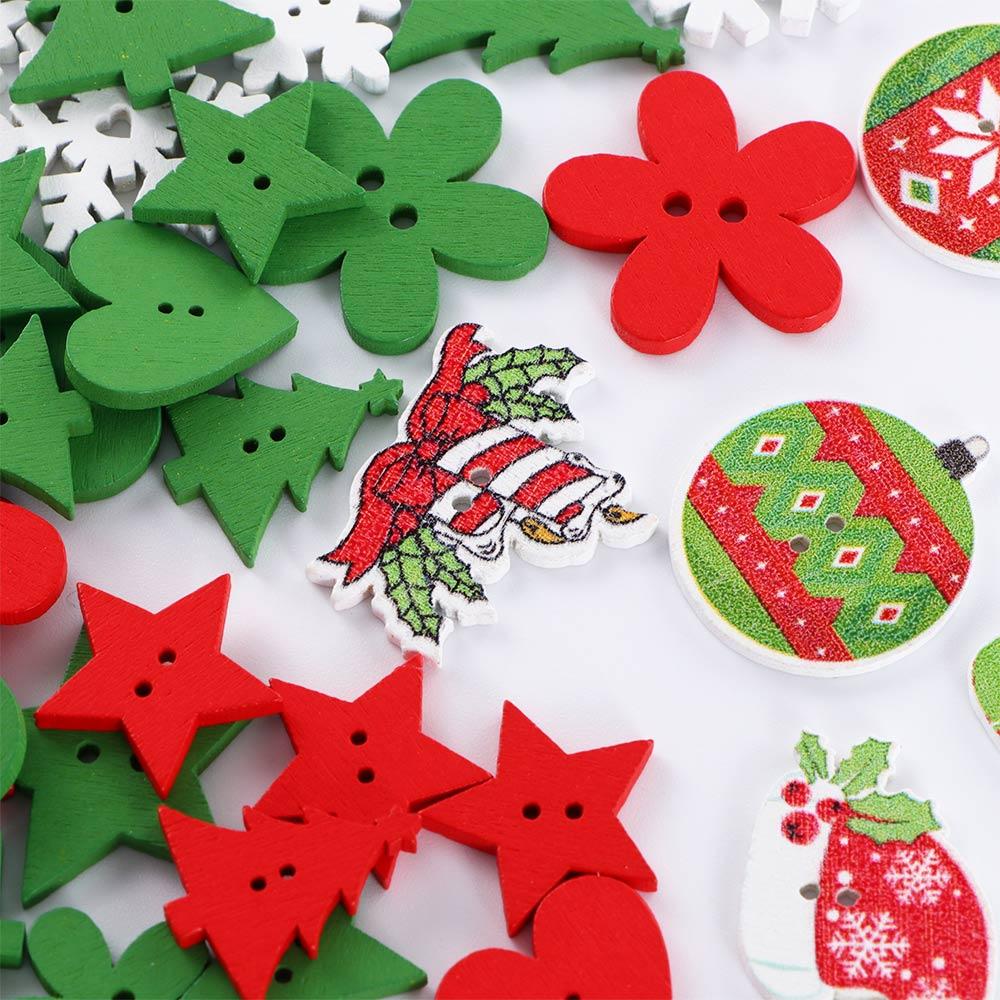 for Kid's Clothing Handmade Sewing Button Christmas Decoration Craft Buttons Colored Buttons