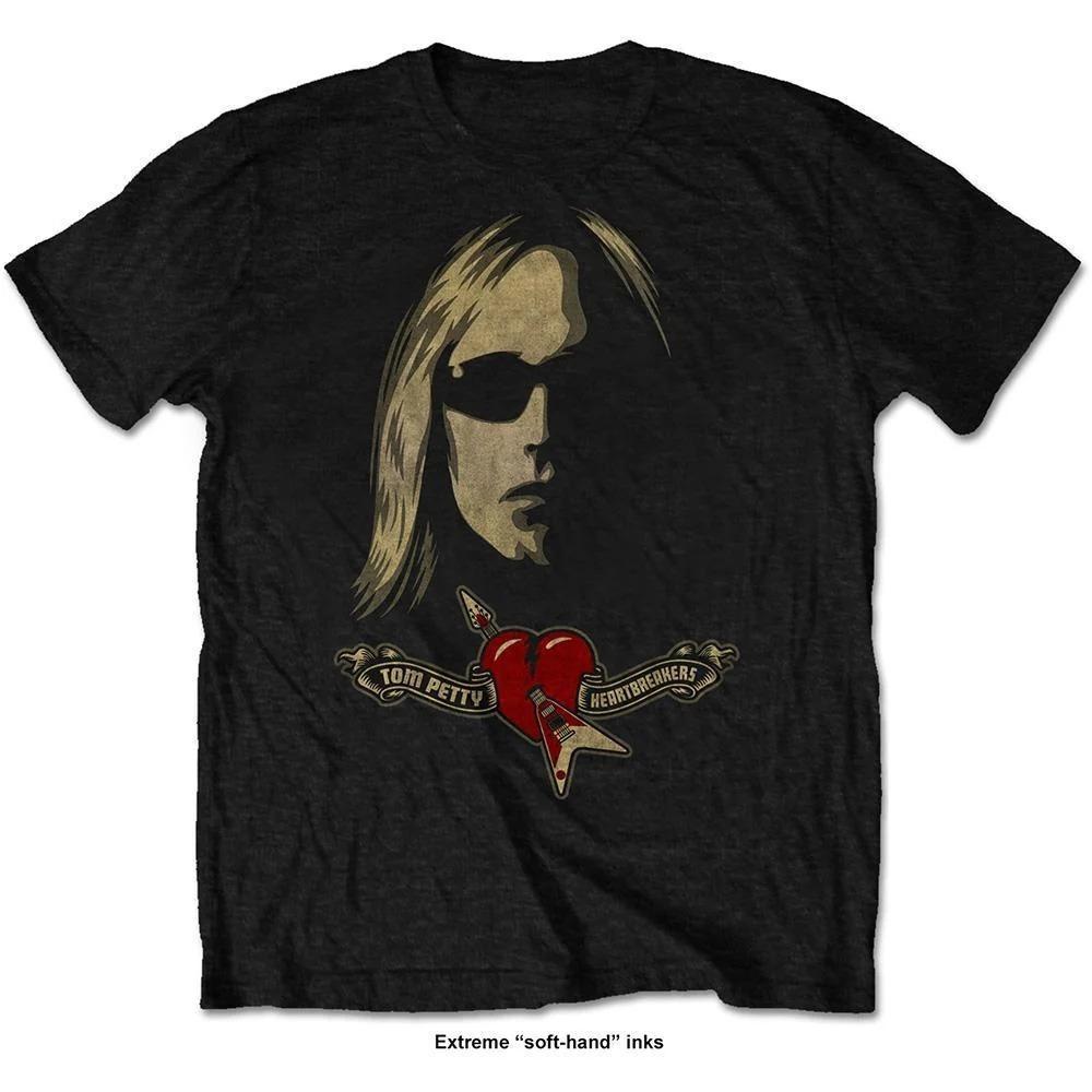 Tom Petty Full Moon Fever Print Cotton TShirt Heartland Rock Streetwear Unisex Crew Neck Short Sleeve Tee