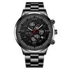 Модные мужские часы из нержавеющей стали, мужские часы с датой, повседневные спортивные часы, роскошные деловые мужские кварцевые наручные часы Relogio Masculino