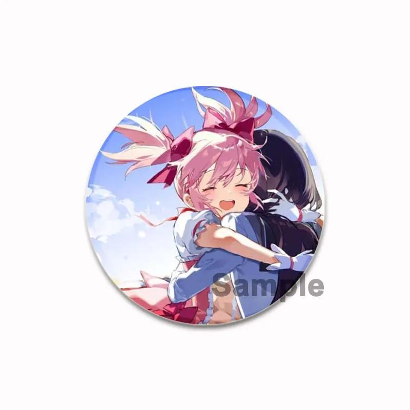 32/44/58 мм Puella Magi Madok Magica Pins Милая аниме-фигурка Akemi Homura Kaname Madoka Брошь Значок Рюкзак Обувь Ювелирные изделия Аксессуары